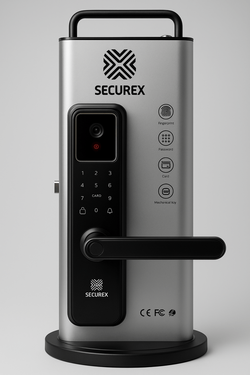 كيلون إلكتروني بالبصمة مع كاميرا من SECUREX | أمان ذكي وتحكم كامل - محورك