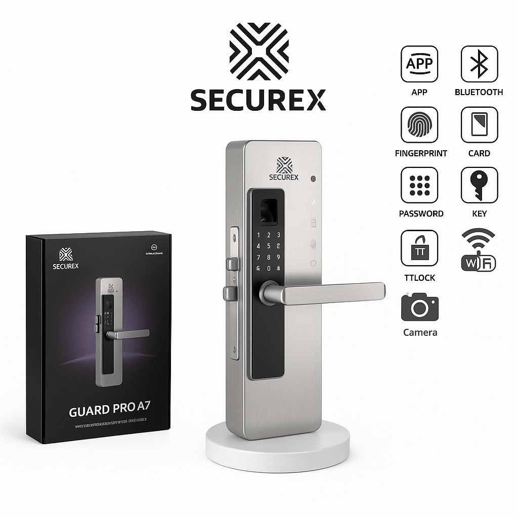 كيلون إلكتروني بالبصمة مع كاميرا من SECUREX | أمان ذكي وتحكم كامل - محورك