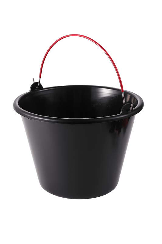 Black Plastic Bucket سطل بلاستيك أسود - محورك