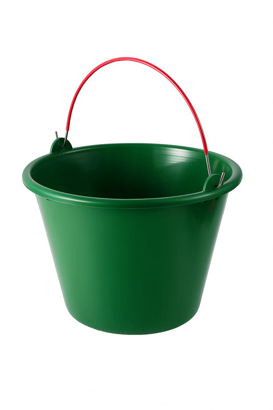 Green Plastic Bucket سطل بلاستيك أخضر - محورك